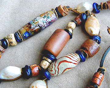 Detail of Ancient and New Bead Necklace