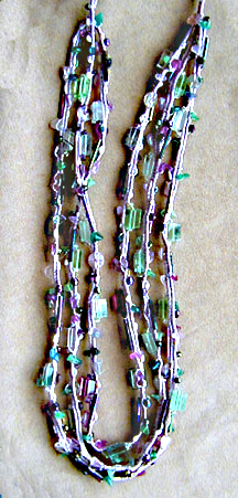 Needlewoven Fluorite Necklace