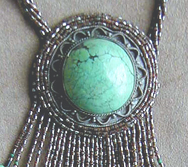 Detail of Tibetan Turquoise Necklace