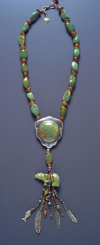 King's Manassa Bear Necklace