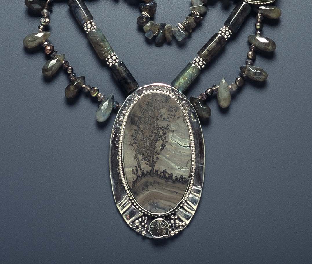 Detail of Stromatalite Necklace
