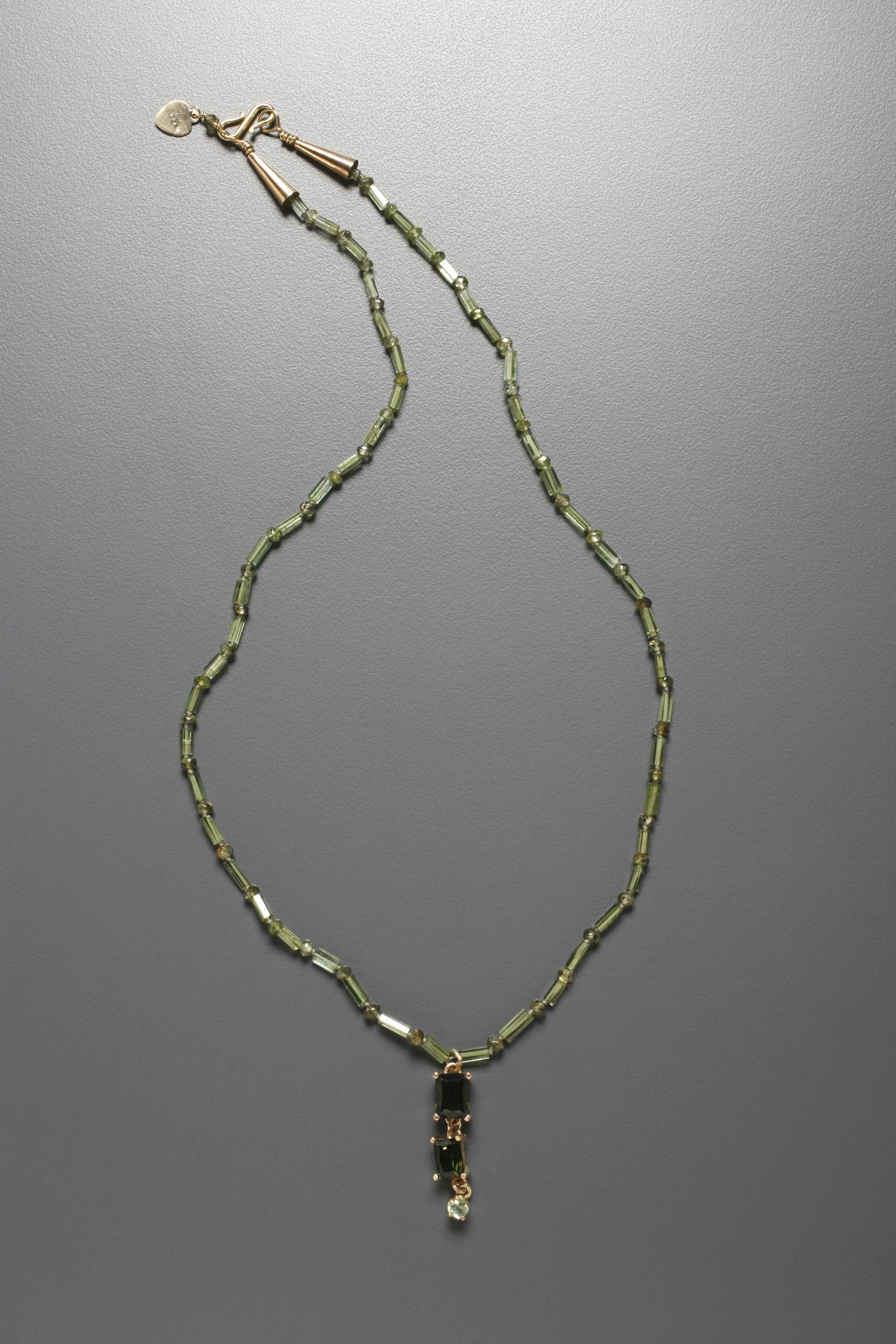 Detail of Faceted Tourmaline Necklace