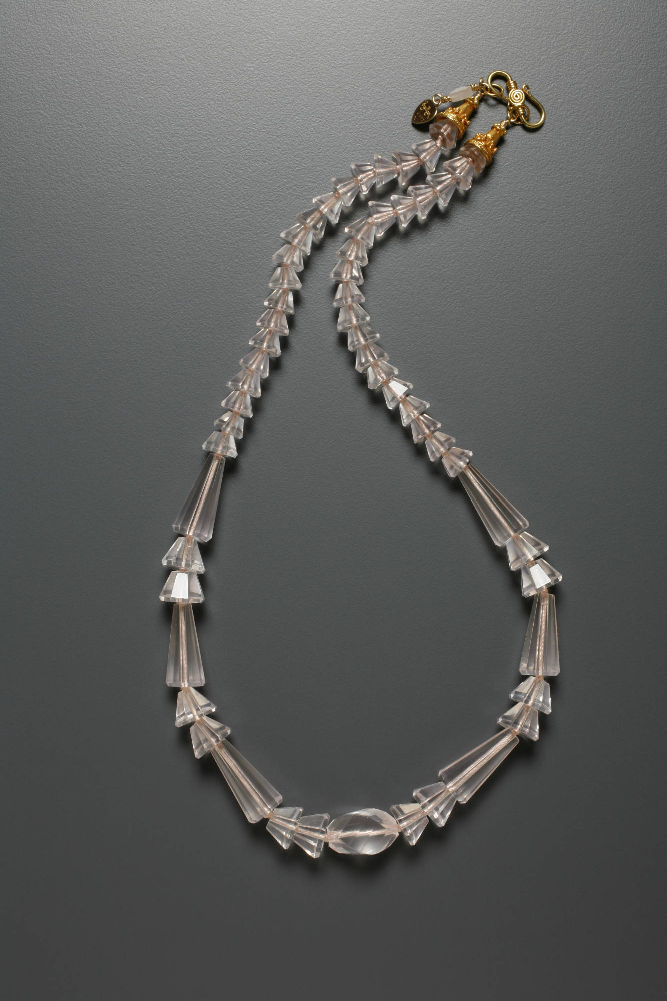 Detail of Rose Quartz Necklace