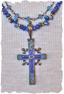 Vintage Russian Cross Necklace