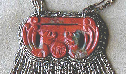 Detail of Jasper Dragon Necklace