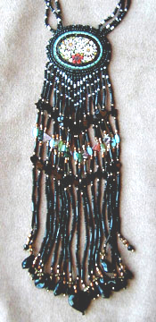 Blue Rim Mosaic Necklace