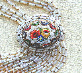 Detail of Mosaic Rainbow Necklace