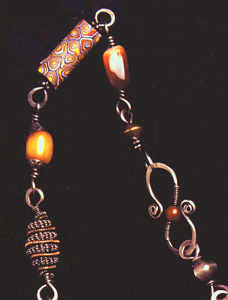 Detail of Turkomen Pendant Necklace
