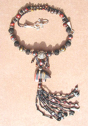 Tiger Iron Bear Necklace