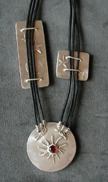 Detail of Alone in the Universe Necklace