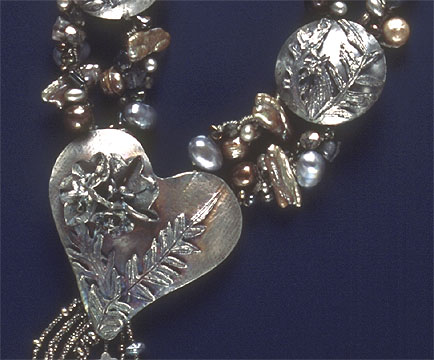 Detail of Create in Me a Clean Heart Necklace