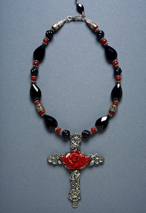 Rosy Cross Necklace