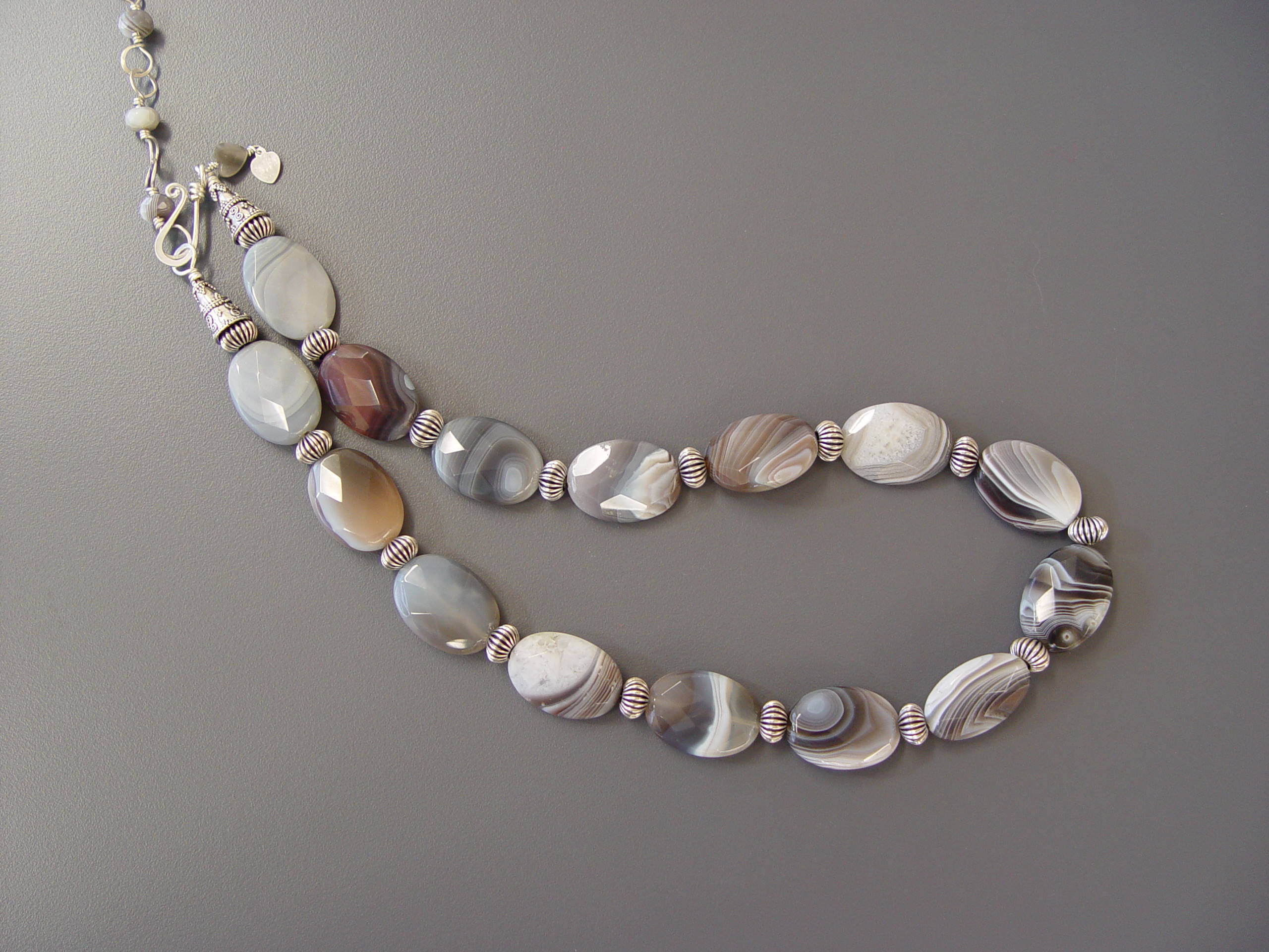 Detail of Botswana Agate Necklace