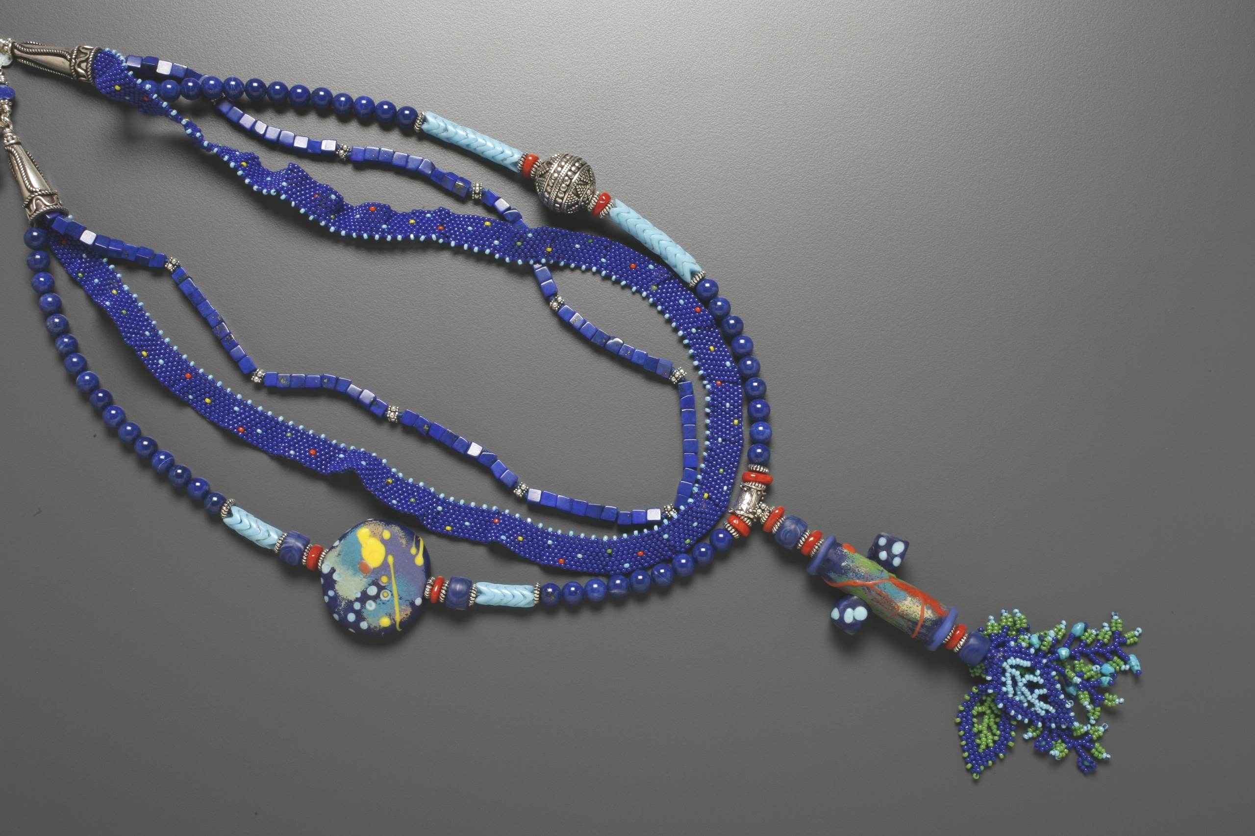 Detail of Midnight Saquaro Necklace