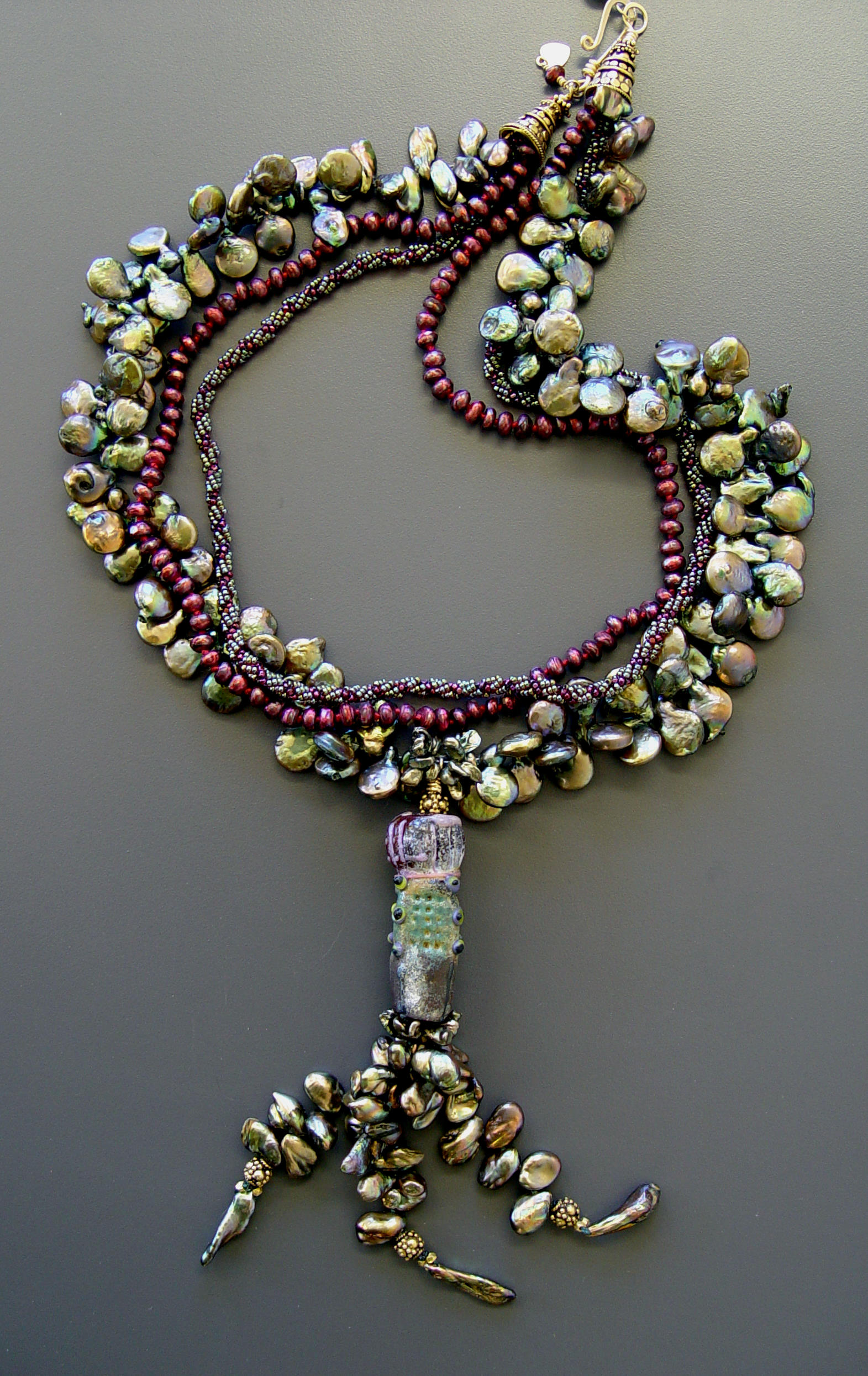 Detail of Saguaro Bloom Necklace