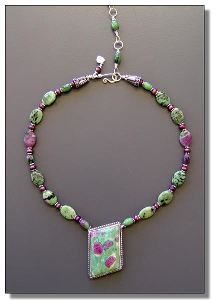 Spring Roses Necklace and Earrings