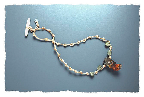 Spessartine Garnet Crystal Necklace