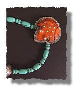 Coral Frog Necklace