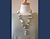 Tourmaline in Quartz Necklace on model