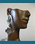 Tonopah Turquoise Four Winds Earrings on model