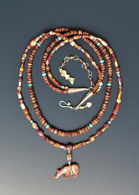 Spiny Mini Bear Necklace