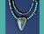 Chrysocolla Mermaid Necklace Detail