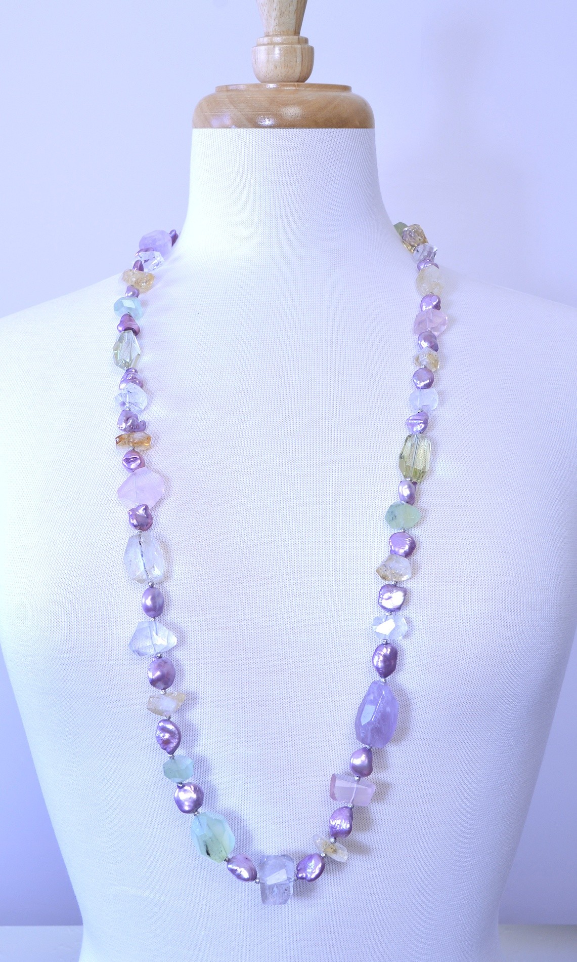 Gemstone Mix Necklace and Earrings
