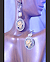 Vintage Resin Rose Earrings on model