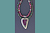 Ruby Zoisite Heart Necklace Detail